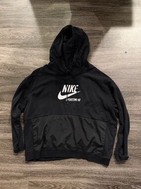 Nike Black Hoodie with White Logo